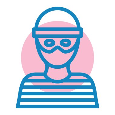 İnsan. Web simgesi basit illüstrasyon