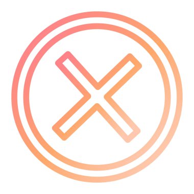 Modern simge vektör illüstrasyonunu kapat 