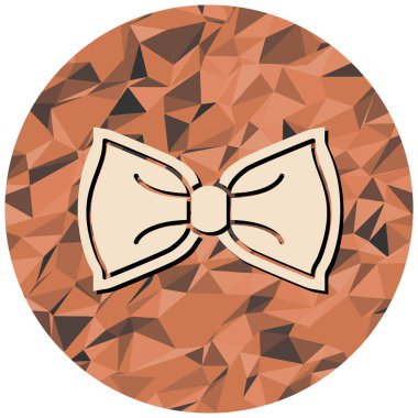 Papyon ikonu. Web için hediye vektör simgelerinin düz çizimi