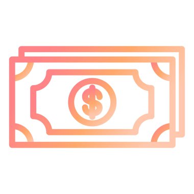 Para modern simge vektör illüstrasyonu 