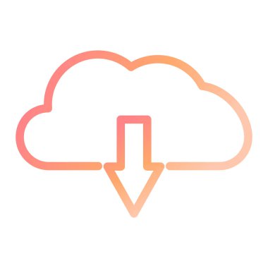 Bulut indirme. Basit resimleme