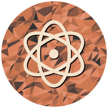 atom. Web simgesi basit tasarım