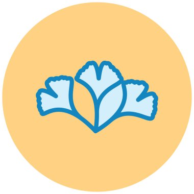 Çiçek. Web simgesi basit illüstrasyon