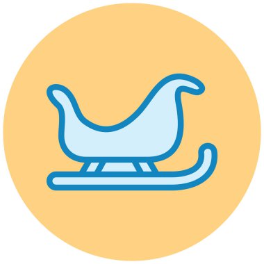 Sallanan kızak. Basit resimleme