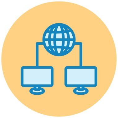 küresel ağ. Basit resimleme