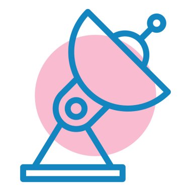 Uydu. Web simgesi basit illüstrasyon