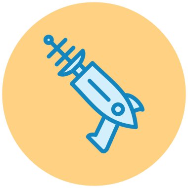 blaster simgesi, vektör illüstrasyonu basit tasarım