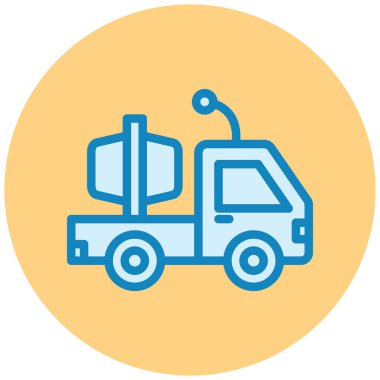 Kamyon. Web simgesi basit illüstrasyon