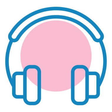 Kulaklık. Web simgesi basit illüstrasyon