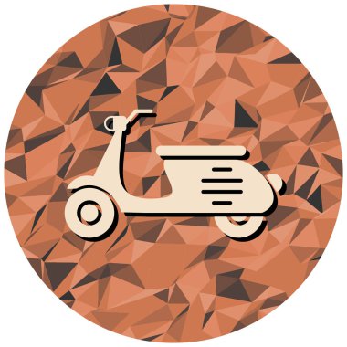 Bir motosikletin vektör çizimi