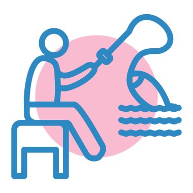 Bir kadın ve erkeğin vektör çizimi