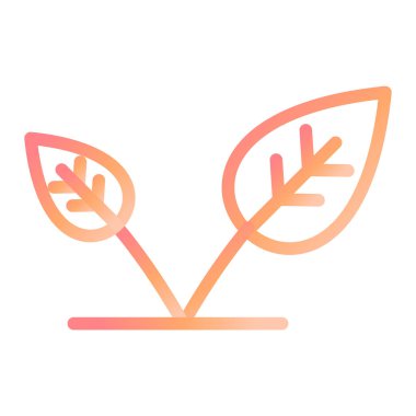 Yaprak. Web simgesi basit illüstrasyon
