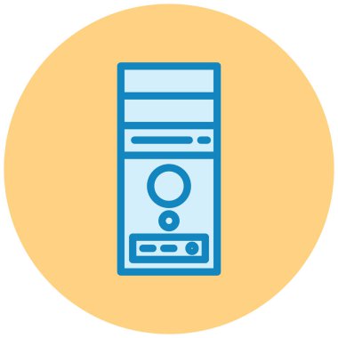 bilgisayar web simgesi basit illüstrasyon