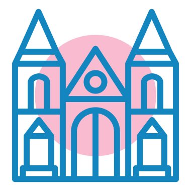 Bina. Web simgesi basit tasarım