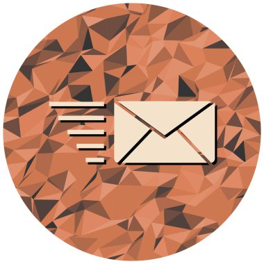 Zarf. Web simgesi basit illüstrasyon