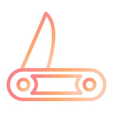  Cep Bıçağı. Web simgesi basit illüstrasyon 