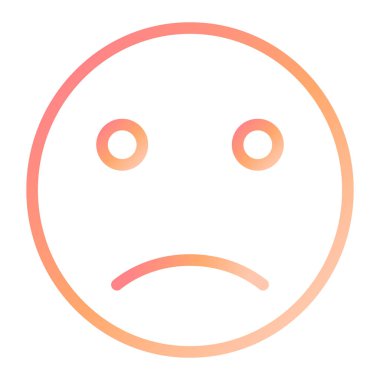 Üzücü modern simge vektör çizimi 