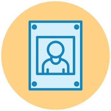 kullanıcı. Web simgesi basit illüstrasyon