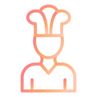 Şef modern simge vektör illüstrasyonu 