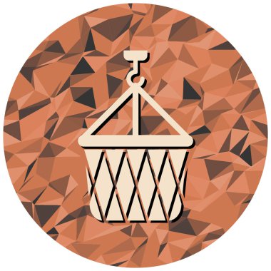 Alışveriş arabası ikonu. vektör illüstrasyonu