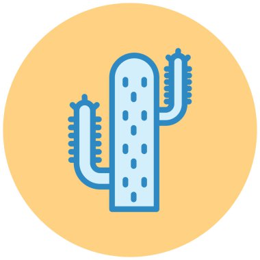 Kaktüs. Web simgesi basit illüstrasyon