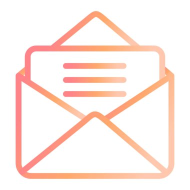 Zarf. Web simgesi basit illüstrasyon