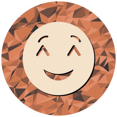 Gülen surat simgesi. vektör illüstrasyonu