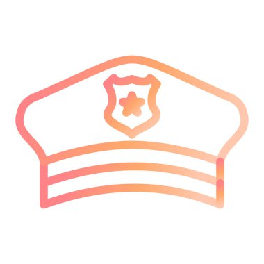 Polis şapkasının vektör illüstrasyonu