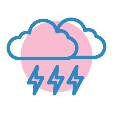 Bulut simgesi vektör illüstrasyonu