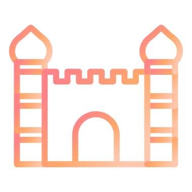 Minare. Web simgesi basit illüstrasyon 