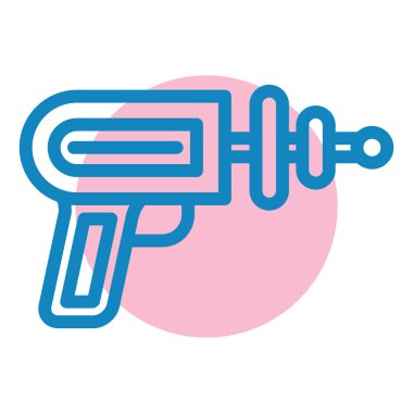 Bir silah simgesinin vektör illüstrasyonu