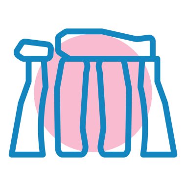 Havlu simgesi. Web için kıyafet vektör simgelerinin basit illüstrasyonu