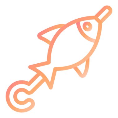 Balık Şişi modern simge vektör illüstrasyonu 