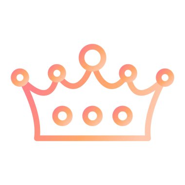 taç simgesi vektör illüstrasyonu