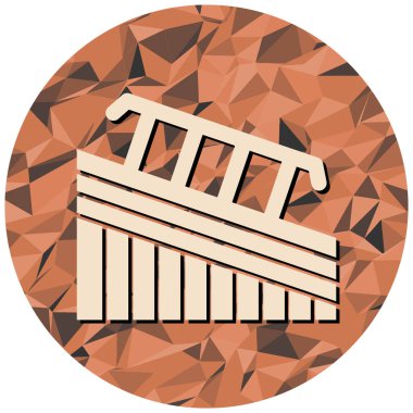 Modern simge işaretinin vektör illüstrasyonu.