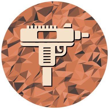 Bir silah simgesinin vektör illüstrasyonu