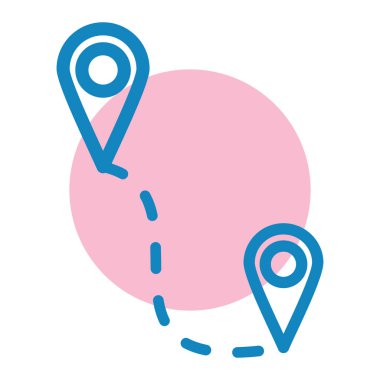 konum pin simgesi vektör illüstrasyonu