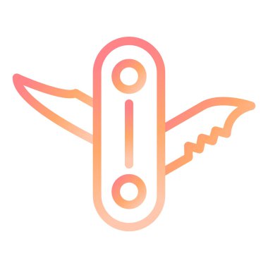 İsviçre Bıçağı modern simge vektör illüstrasyonu 