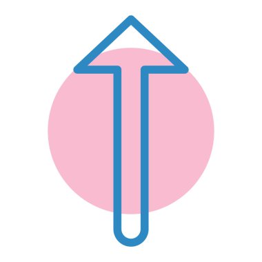 Ok. Web simgesi basit illüstrasyon