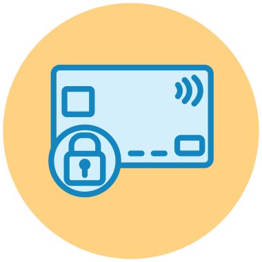 Kredi kartı vektör simgesi