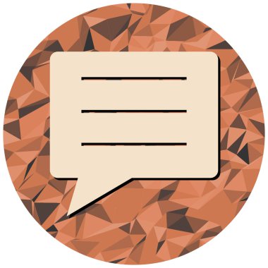 Sohbet balonu Basit tasarım