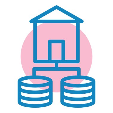 veritabanı simgesi, vektör illüstrasyonu basit tasarım