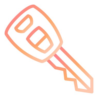 Araba anahtar vektör simge tasarlamak