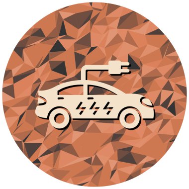 Araba ikonu. Web tasarımı için yol sembolü vektör simgelerinin basit çizimi