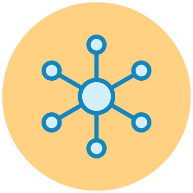 şebeke. Web simgesi basit illüstrasyon