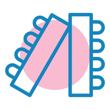 yiyecek ve içecek düz vektör simgesi