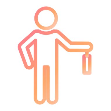 İş adamı ikonu. vektör illüstrasyonu