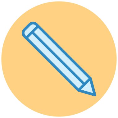 Kalem. Web simgesi basit illüstrasyon