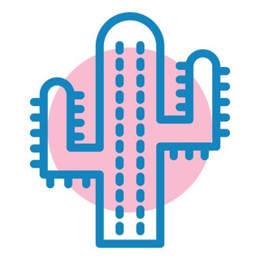 Kaktüs simgesinin vektör illüstrasyonu