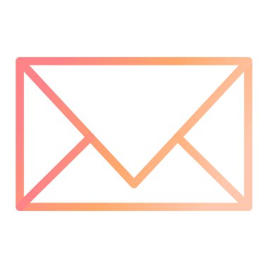 zarf e- posta simgesi vektör illüstrasyonu